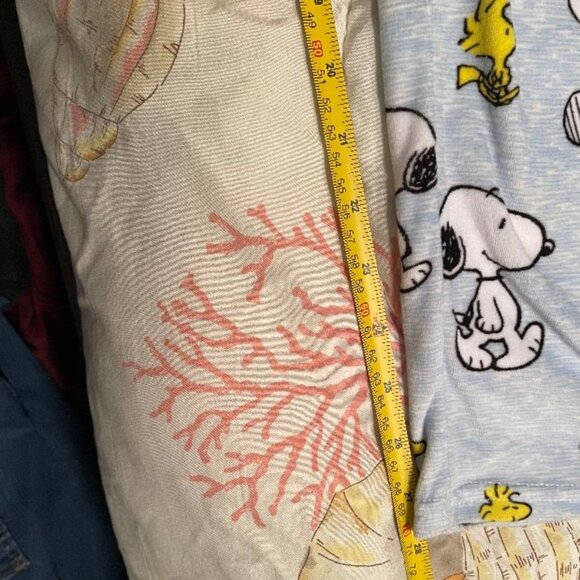 SNOOPY AND WOODSTOCK LOUNGE PANTS SLEEP PANTS - EUC - XL - Picture 5 of 7